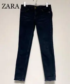 ZARA ブラックスキニー デニム 切りっぱなし