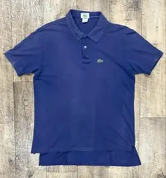 80'S IZOD LACOSTE 半袖 ポロシャツ フェードネイビー USA製