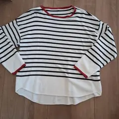 ボーダー長袖ニット LLサイズ