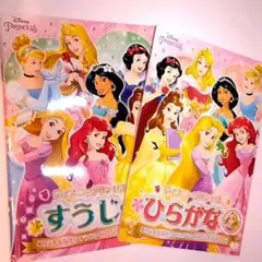 【未使用品】ディズニー 知育ぬりえ すうじ ひらがな ディズニープリンセスのサムネイル