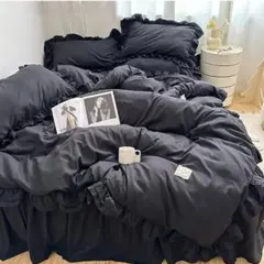 布団カバーセット フリル 寝具カバーセット 3点セット(シングルサイズ)