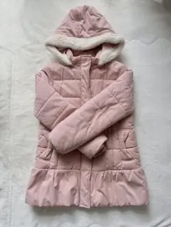 a.v.v ピンク フリル付きダウンコート 150