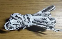 新品　Supreme　シューレース　黒×白　約130 cmのサムネイル