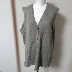 Betel Rouge グレー ニットベスト