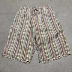 Paul smith ハーフパンツ　イージーパンツ　マルチストライプ　Mのサムネイル
