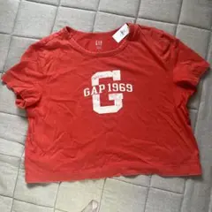 GAP VINTAGE CROPPED Tシャツ レッド Lサイズ