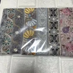 m*i様 インド刺繍リボン　アソートセット　50cm×7本