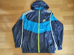 adidas フード付きジャンパー　ウインドブレーカー　160cm
