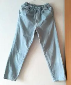 ライトブルーデニムパンツ ウエストゴム