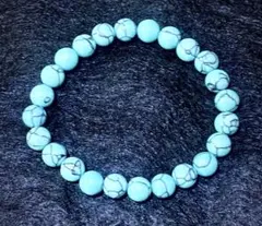 天然石 ブレスレット ターコイズ フリーサイズ ユニセックス メンズ レディース