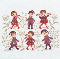 ペレッテ　サモイロフ　クロスステッチ　完成品