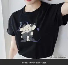 完売品 ナイスクラップ　【mikko コラボ】プリントTシャツ　ブラック