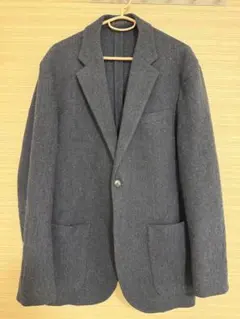 ユニクロ　ツイードジャケット　紺