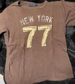 BACK NUMBER ブラウン Tシャツ Lサイズのサムネイル