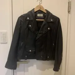 journal standard relume 黒レザーライダースジャケット