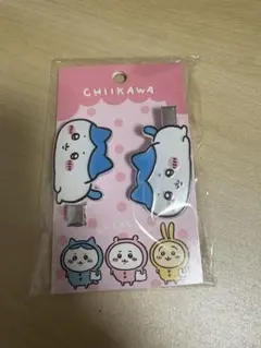 ちいかわ　前髪クリップ　ハチワレ　うさぎ　韓国限定　くりまんじゅうのサムネイル