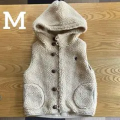 【美品】Gymphlex フード付きボアベスト M