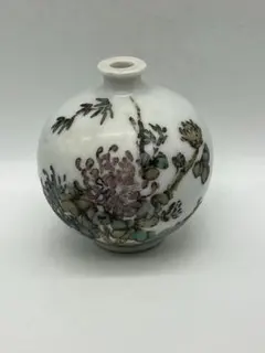 アトリエノート　松村扶佐子作　白磁　柴田是真　下絵　香水入　V　R5725 アトリエノート 松村扶佐子作 白磁 柴田是真 下絵 香水入 V R5725