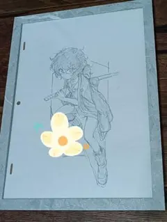 クラーラ 額装入り直筆イラスト A4サイズ資料 ポスター ガールズ