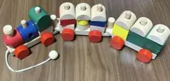 Ed.inter ワニさんの汽車つみき 木製玩具のサムネイル