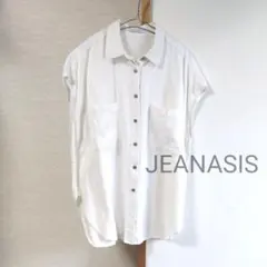 美品☆JEANASISジーナシステンセルツイルシャツベストのサムネイル