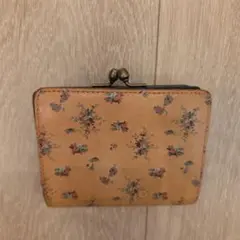 花柄 二つ折り財布 がま口