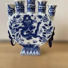 中国花瓶骨董品青白磁 ドラゴン模様 花瓶 2026年最新】中国 花瓶 龍の人気アイテム - メルカリ