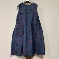 新品】久留米絣 ジレ ベスト ワンピース 野村織物 - メルカリ