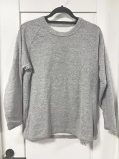 Merry Garden 長袖Tシャツ　ダブルフェイス グレー アメリカ製　M