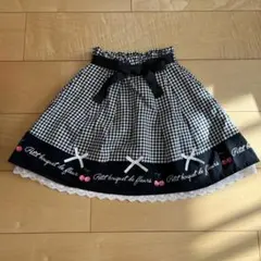 チェリーギンガムチェック スカート 130cm