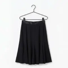 Paule Ka 黒 ひざ丈マーメイドシルエットスカート 38のサムネイル