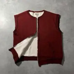 【希少】70s〜 double face sweat vest XL ドイツ製