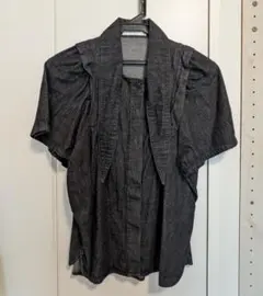 moussy DENIM BOW TIE BLOUSE