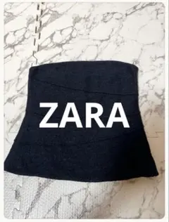 ☘️P1☘ZARA ネイビー ストラップレス チューブトップ M