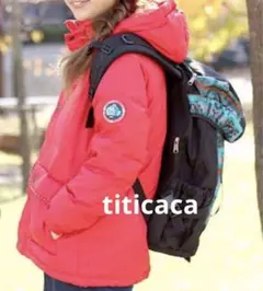 titicaca チチカカ  ナバホフラッグダウンジャケット レッド　サイズMのサムネイル