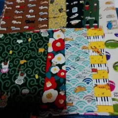 こばやし猫生地　55×25　10枚