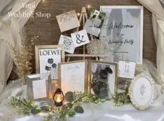 ラスト1点✨ウェルカムスペース✨挙式 結婚式装飾 ペーパーアイテム付まとめ売り