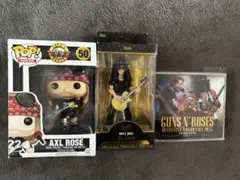 Guns N' Roses フィギュアセットと横浜2025ライブCD、DVD