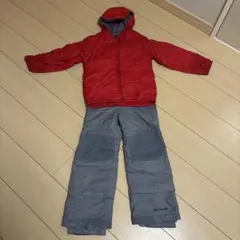 Columbia 子ども用スキーウェア 赤/グレー xs