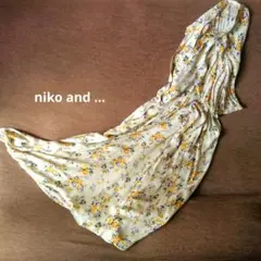niko and ... 花柄ロングワンピース