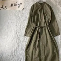 美品 ルメランジュ ミリタリー シャツワンピース グリーン系のサムネイル