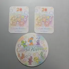 東京ディズニーシー 20周年 Duffy ステッカー コースター セット