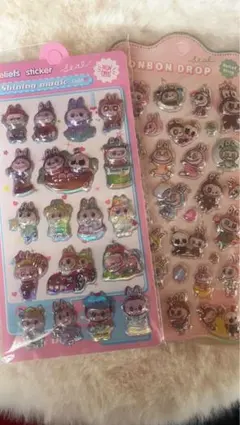 ラブブ　シール　オーロラ　二枚セット