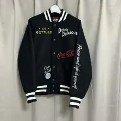【美品】ATMOSアトモス/スタジャン ブラック TOKYO 23 Leather Stadium Jacket BLACK（トウキョウ 23 レザー