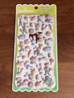 ズートピア フロッキードロップステッカー