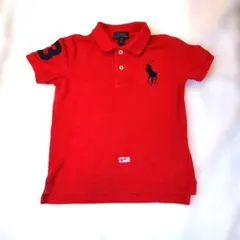 ​ポロラルフローレン ビッグポニー 半袖ポロシャツ レッド 110 4T 男の子
