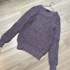 BARNYARDSTORM☆パープル☆ざっくりニット　長袖　プルオーバー