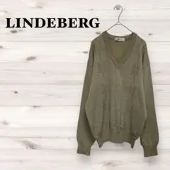 リンドバーグ【M】ニット セーター ハイゲージ Vネック ヴィンテージ 洗える