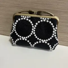 新品未使用 柏ビーズ がま口財布 小銭入れ 小物入れ - メルカリ