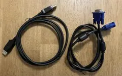 D-sub15ピン VGA-VGA / ディスプレイポートケーブル１.5m